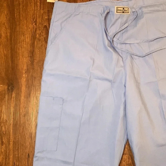 Medical Scrubs Cargo Pants Blue Size XL 5-Pocket NWT - Picture 5 of 7